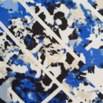 33 Ways Dress - Semi-Custom - Blue and White Art